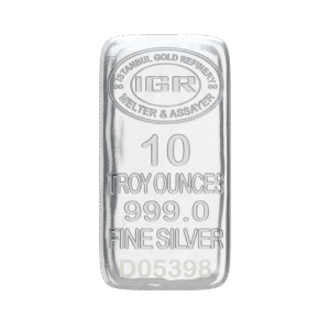 10 Ons (311,1 Gr.) İAR Külçe Gümüş